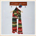 winter new pastoral hairs hand stitched ball fringed long scarf